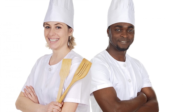 Bucătari zâmbind